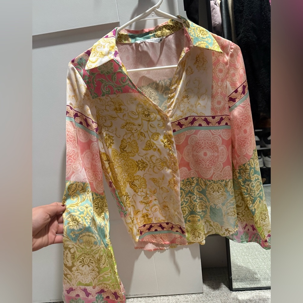 Multicolor Patterned Women's Top